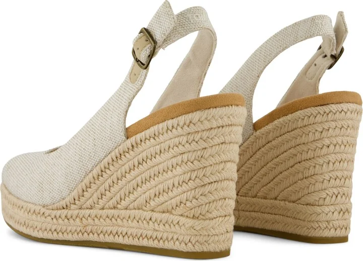 Camilla Slingback Espadrille Peep Toe Platform Wedge Sandal - Image 8