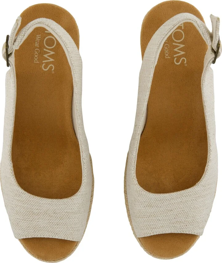 Camilla Slingback Espadrille Peep Toe Platform Wedge Sandal - Image 10