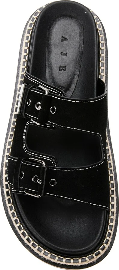 Camilla Stacked Sole Slide In Colour Black Size 35 - Image 3