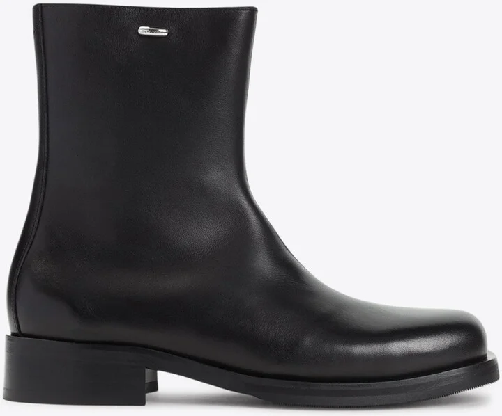 Camion Calf Leather Ankle Boots