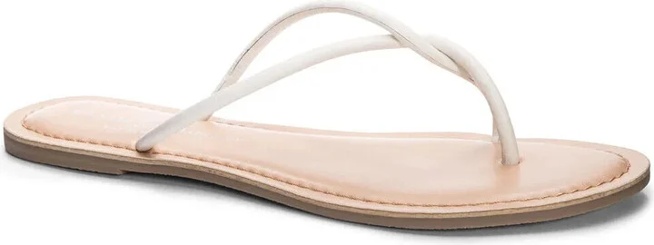 Camisha Sandal Women's US 8.5 White Toe Post Casual Flats KHD443