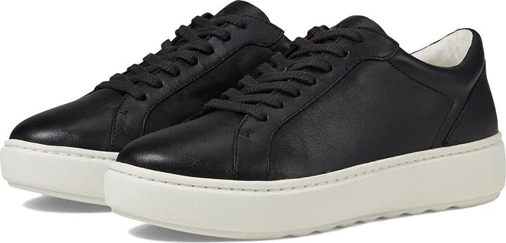 Cammie Sneakers Women's 8.5 Black Leather Casual Shoes ZOGG106