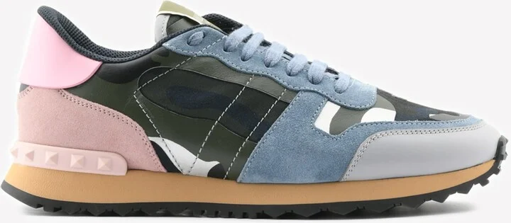 Camouflage Lace-Up Sneakers