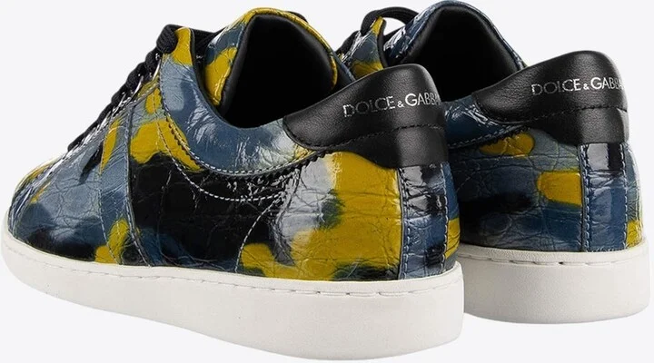 Camouflage Leather Low-Top Sneakers - Image 2