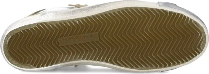 Camouflage-Panel Leather Sneakers - Image 5