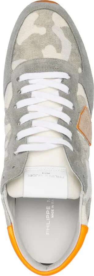 Camouflage-Panel Low-Top Sneakers - Image 4
