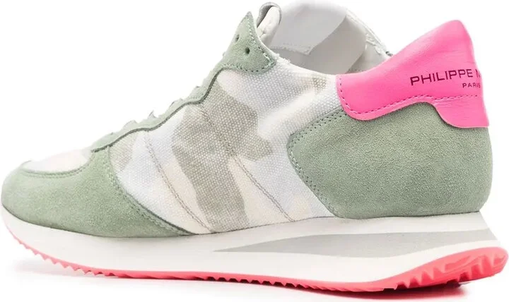 Camouflage-Pattern Suede Sneakers - Image 3