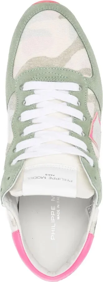 Camouflage-Pattern Suede Sneakers - Image 4