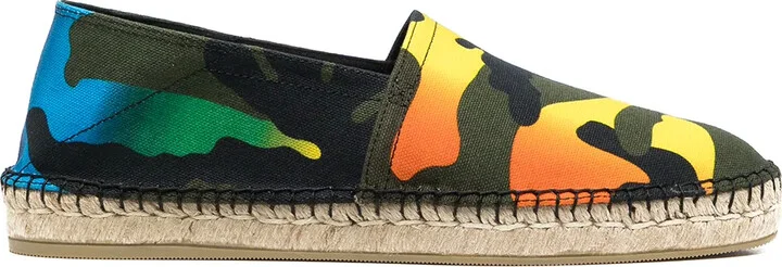 Camouflage-Print Espadrilles