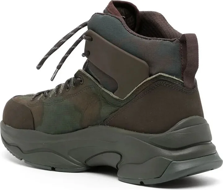 Camouflage-Print Lace-Up Boots - Image 3