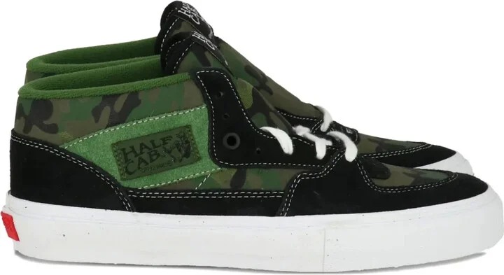 Camouflage-Print Lace-Up Sneakers
