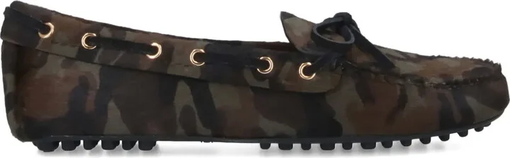Camouflage-Print Loafers