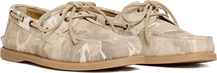 Camouflage Suede Boat Shoes - Image 2