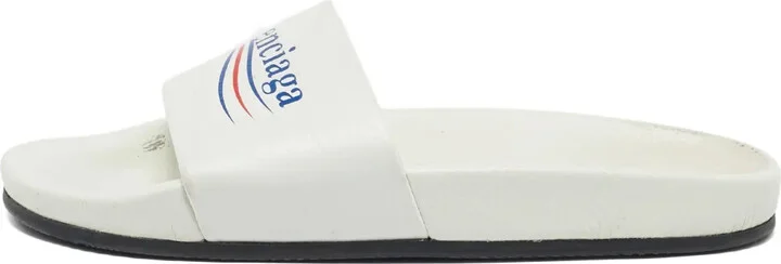 Campaign-logo leather slides