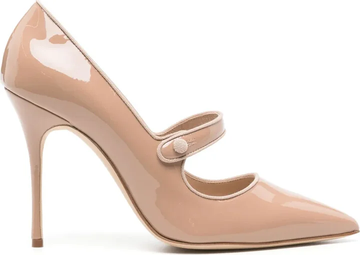 Campari 105mm patent pumps