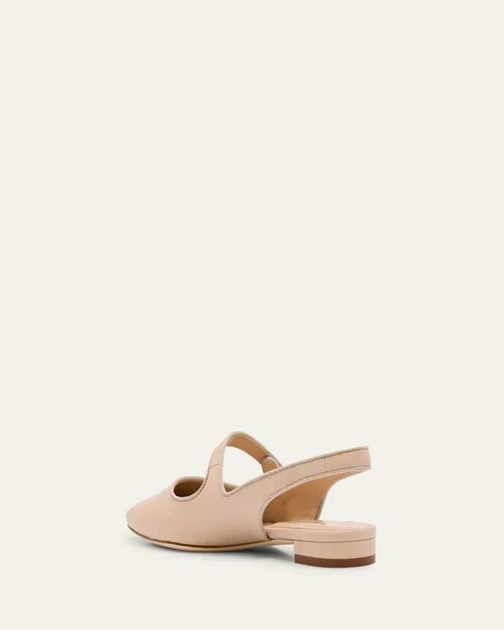 Campari Leather Mary Jane Slingback Flats - Image 2