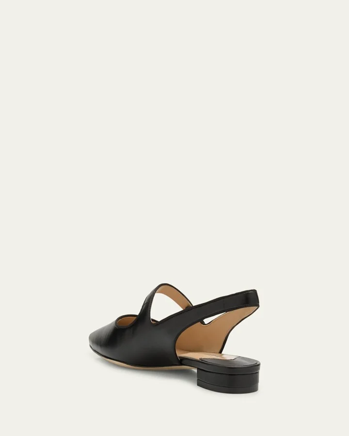 Campari Leather Mary Jane Slingback Flats - Image 6