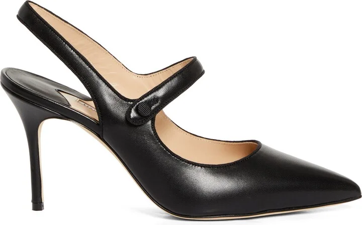 Camparisli Pointed Toe Mary Jane Slingback Pump - Image 3