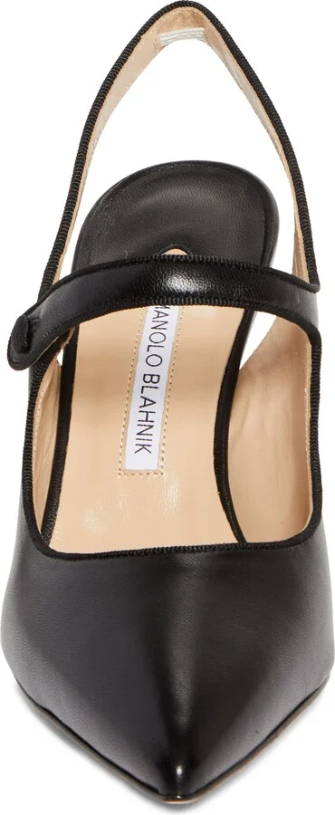 Camparisli Pointed Toe Mary Jane Slingback Pump - Image 4