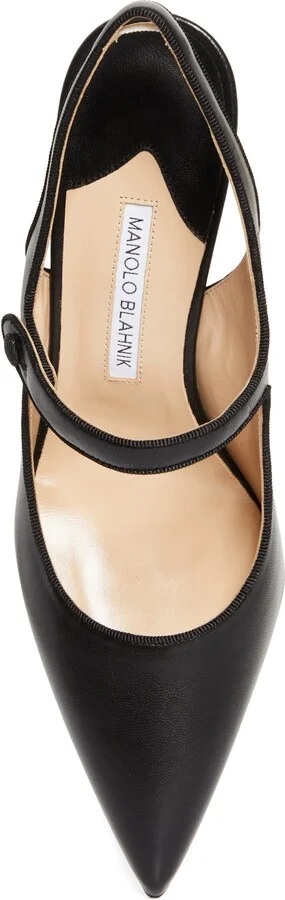 Camparisli Pointed Toe Mary Jane Slingback Pump - Image 5