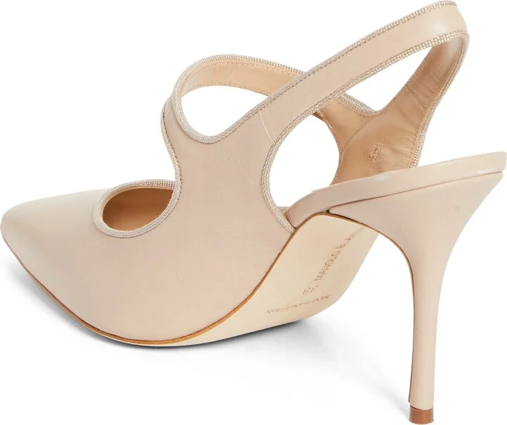 Camparisli Pointed Toe Mary Jane Slingback Pump - Image 2