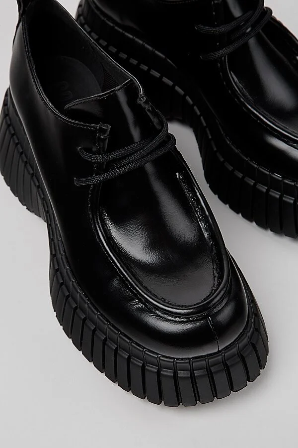 Camper BCN Platform Oxford Shoe in Black