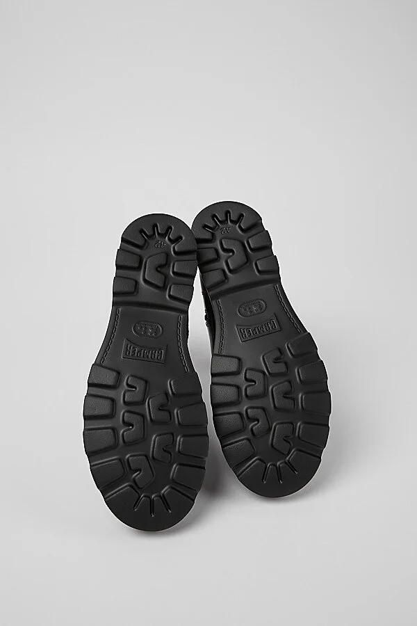 Camper Brutus Lace-Up Chunky Ankle Boots in Black - Image 5