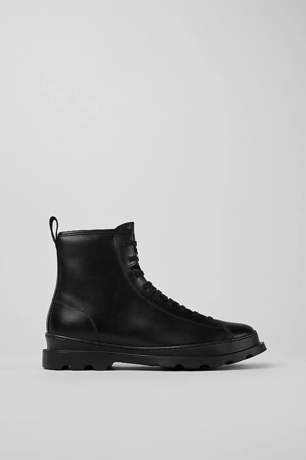 Camper Brutus Lace-Up Chunky Ankle Boots in Black