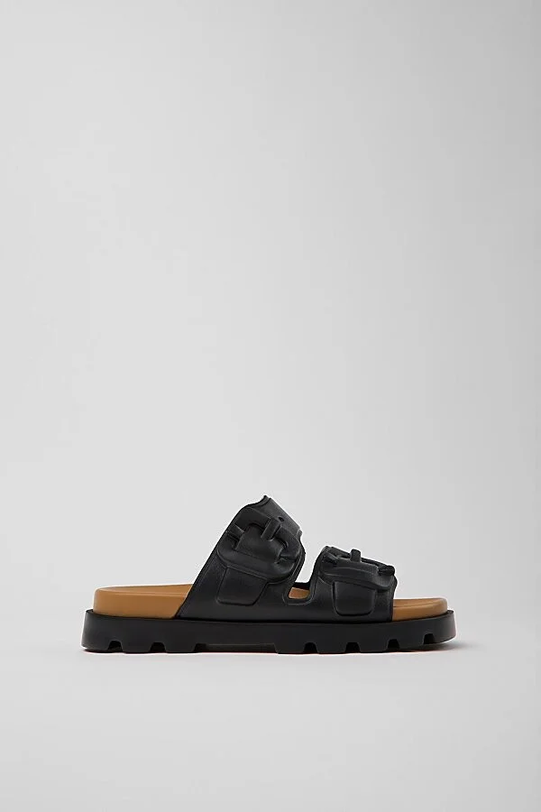 Camper Brutus Slide Sandal in Black - Image 2