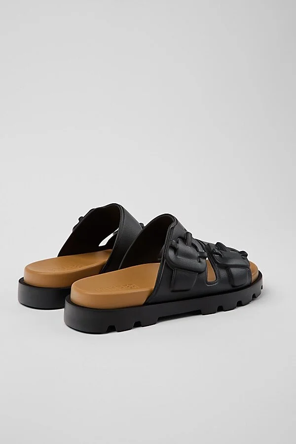 Camper Brutus Slide Sandal in Black - Image 3
