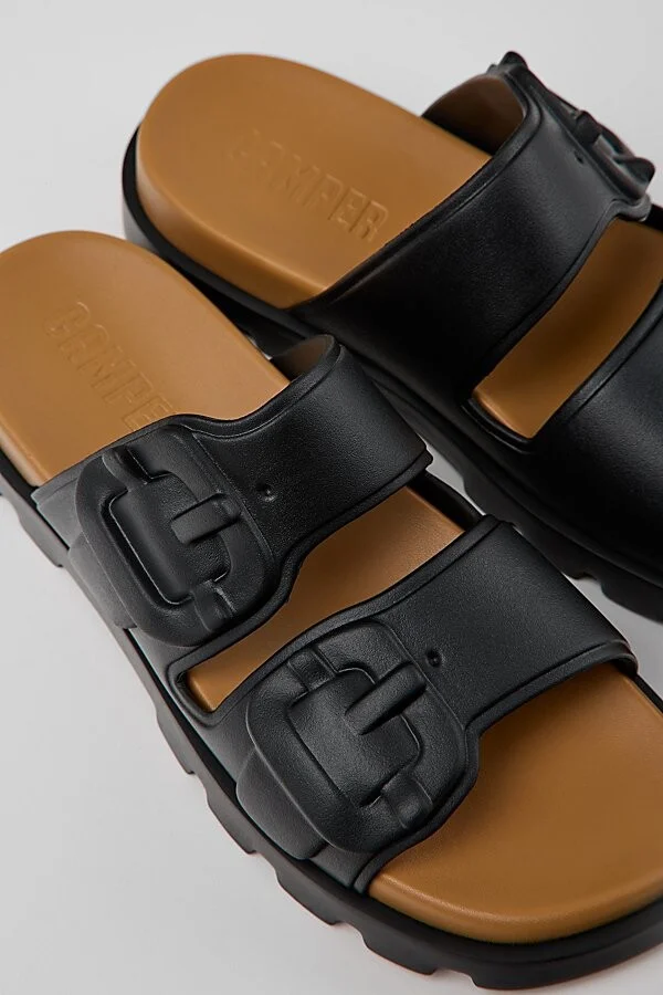 Camper Brutus Slide Sandal in Black