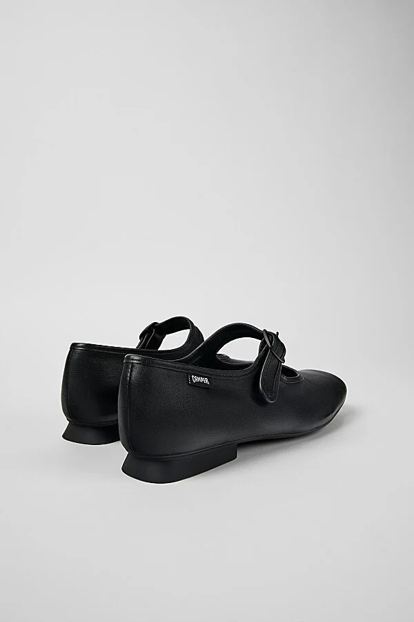 Camper Casi Leather Mary Jane Shoe in Black - Image 3