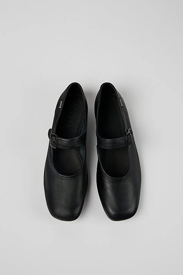 Camper Casi Leather Mary Jane Shoe in Black - Image 4