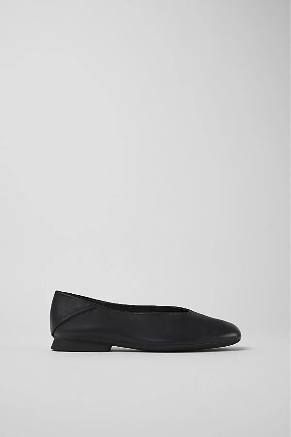 Camper Casi Myra Leather Ballerina Flats in Black - Image 2