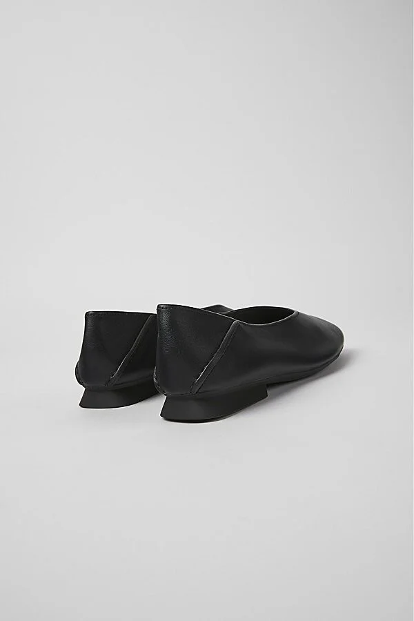 Camper Casi Myra Leather Ballerina Flats in Black - Image 4