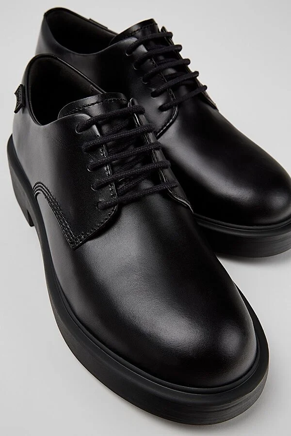 Camper Dean Leather Oxford Shoe in Black
