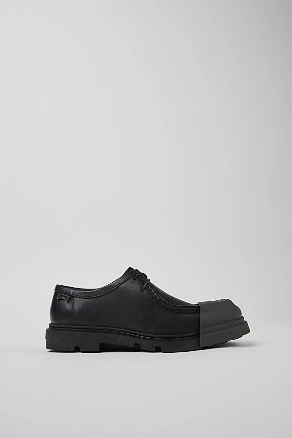 Camper Junction Leather Nubuck Moc-toe Boot in Black - Image 2