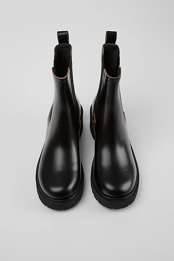 Camper Milah Leather Chelsea Boot in Black - Image 3
