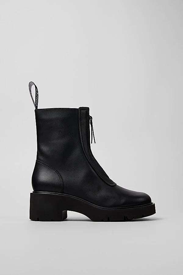 Camper Milah Zip Bootie in Black - Image 2