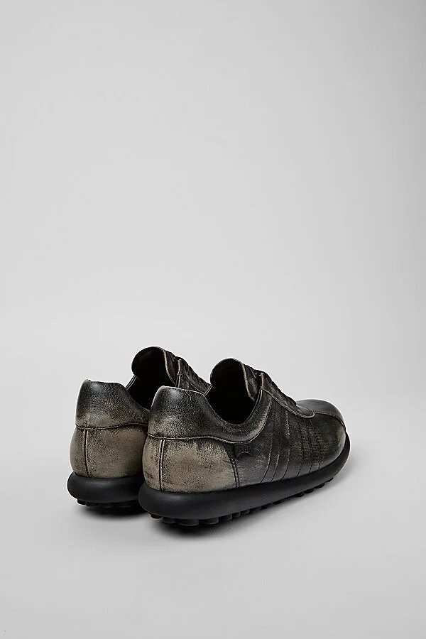 Camper Pelotas Ariel Iconic Leather Sneaker in Black - Image 3