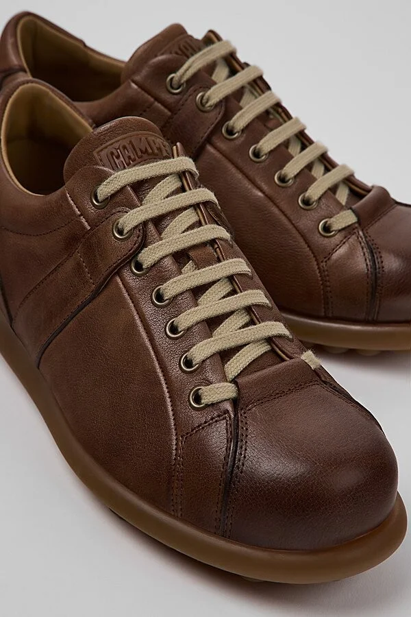 Camper Pelotas Ariel Leather Sneaker in Brown