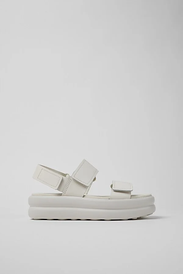 Camper Pelotas Flota Up Strap Sandal in White - Image 2