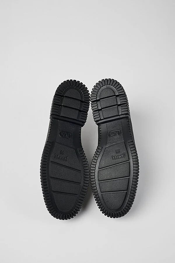 Camper Pix Leather Lace Up Shoe in Black - Image 5
