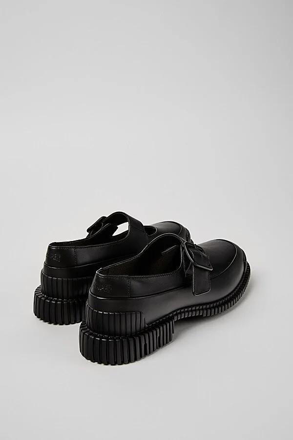 Camper Pix Leather Mary Jane Ballet Flat in Black - Image 3