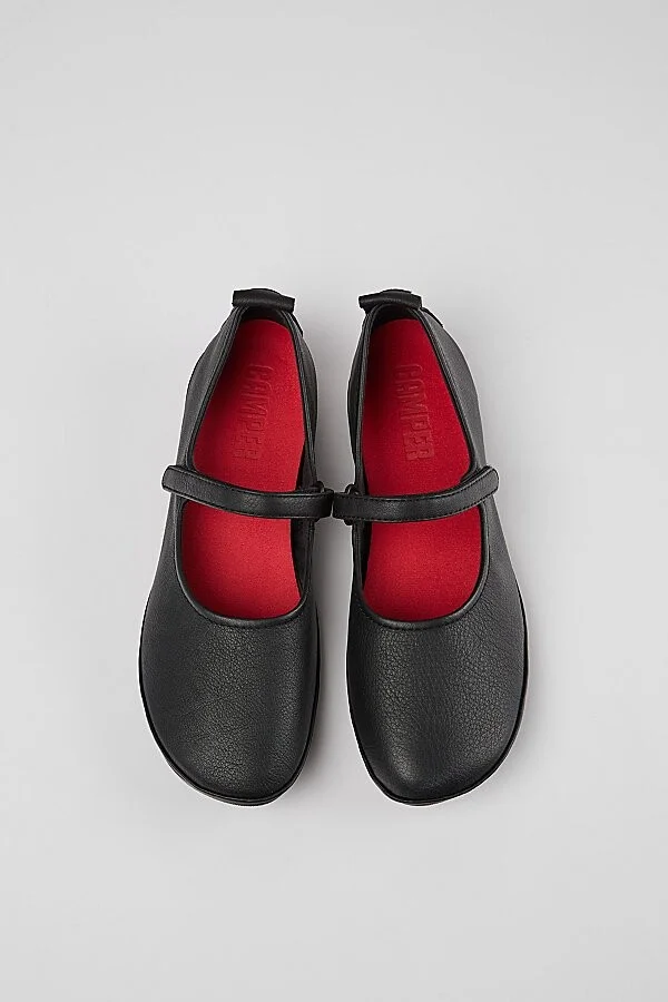 Camper Right Leather Ballet Flat in Black - Image 4