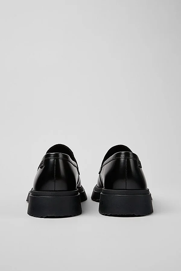 Camper Walden Leather Moc Toe Loafer Shoe in Black - Image 3