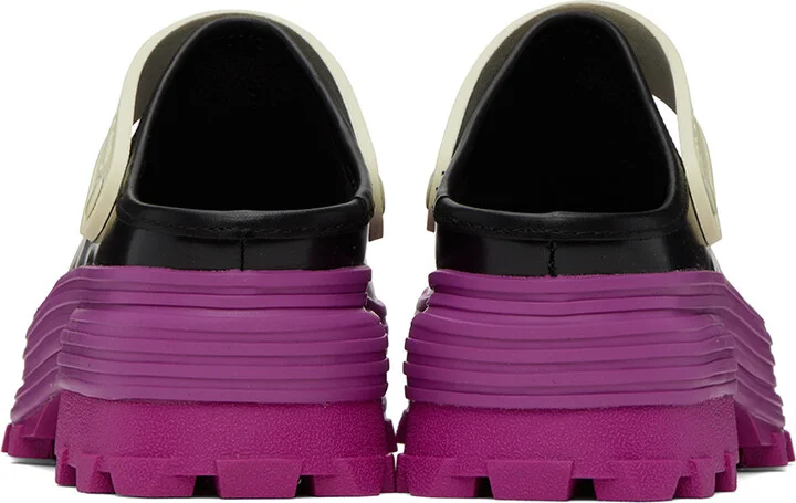 CAMPERLAB Black & Purple Traktori Clogs - Image 2