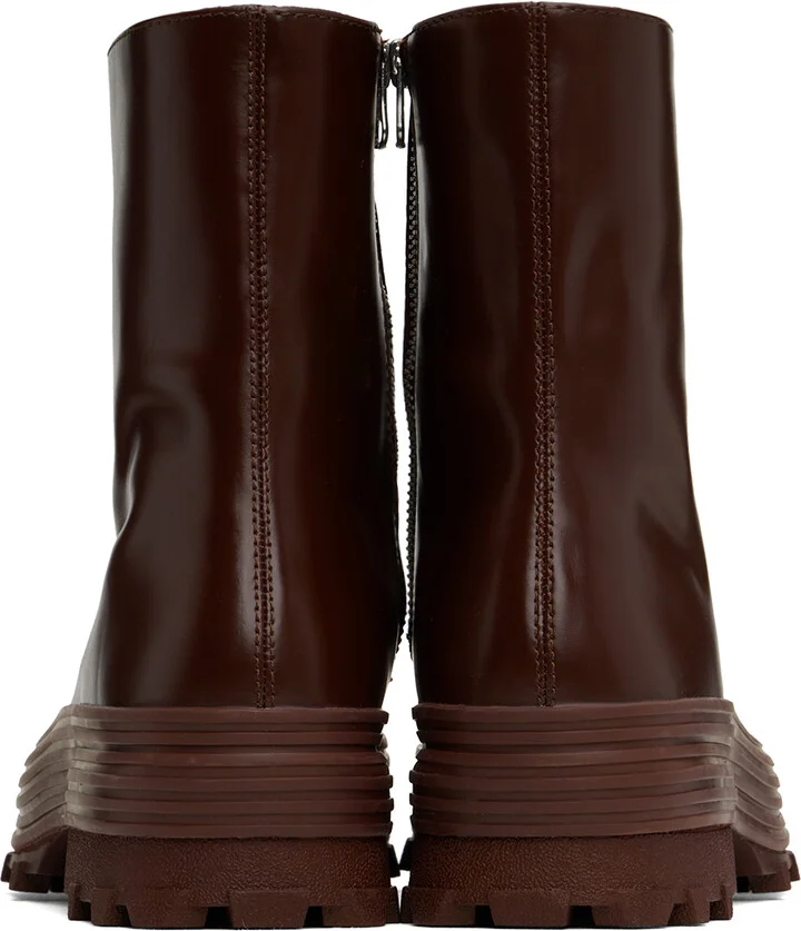 CAMPERLAB Burgundy Traktori Boots - Image 2