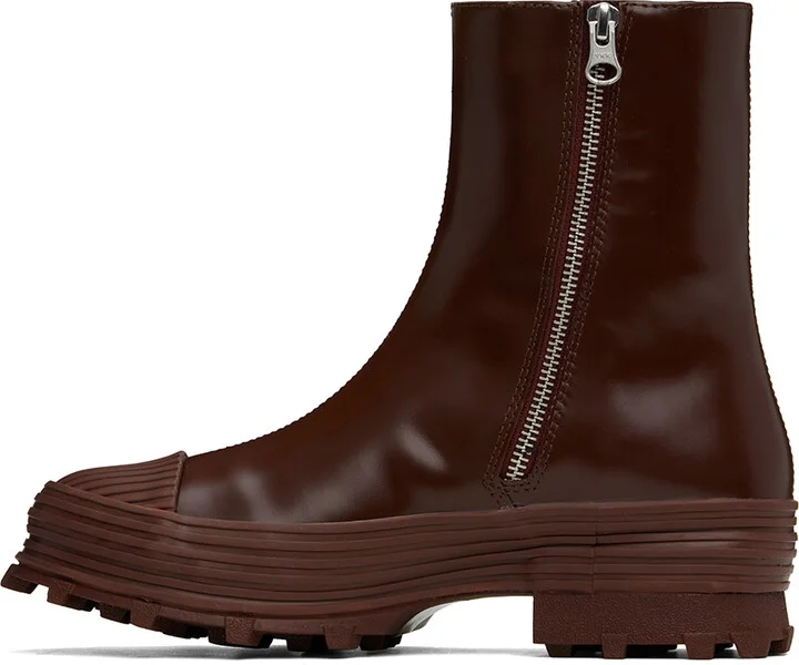 CAMPERLAB Burgundy Traktori Boots - Image 3