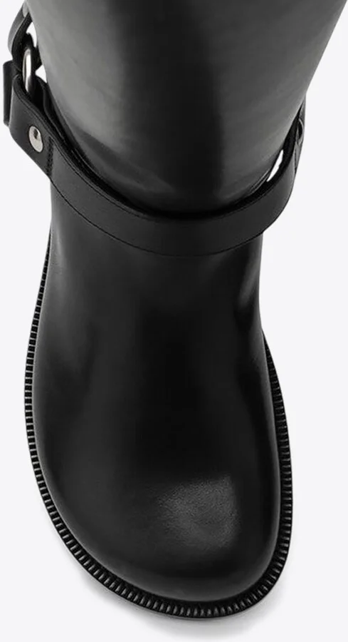 Campo Biker Leather Knee-High Boots - Image 2